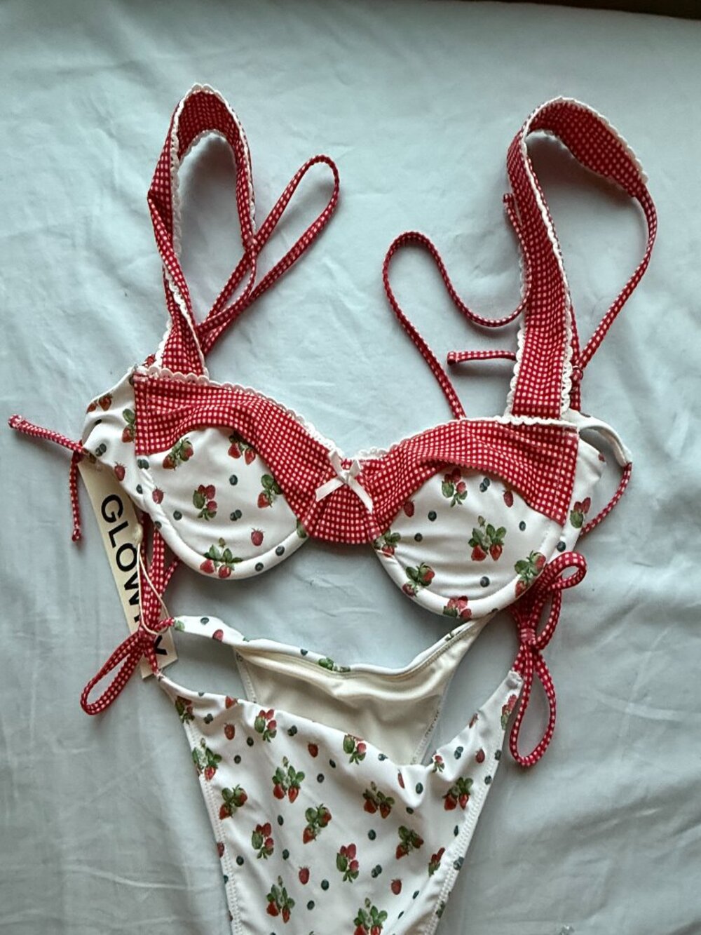 glowny mix berry bikini set